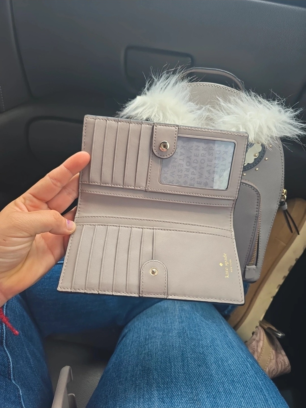 Kate Spade Owl Mini Backpack in Taupe - Picture 5 of 11